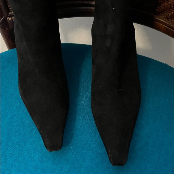 Stuart Weitzman Black Heeled Boots - Picture 2 of 5